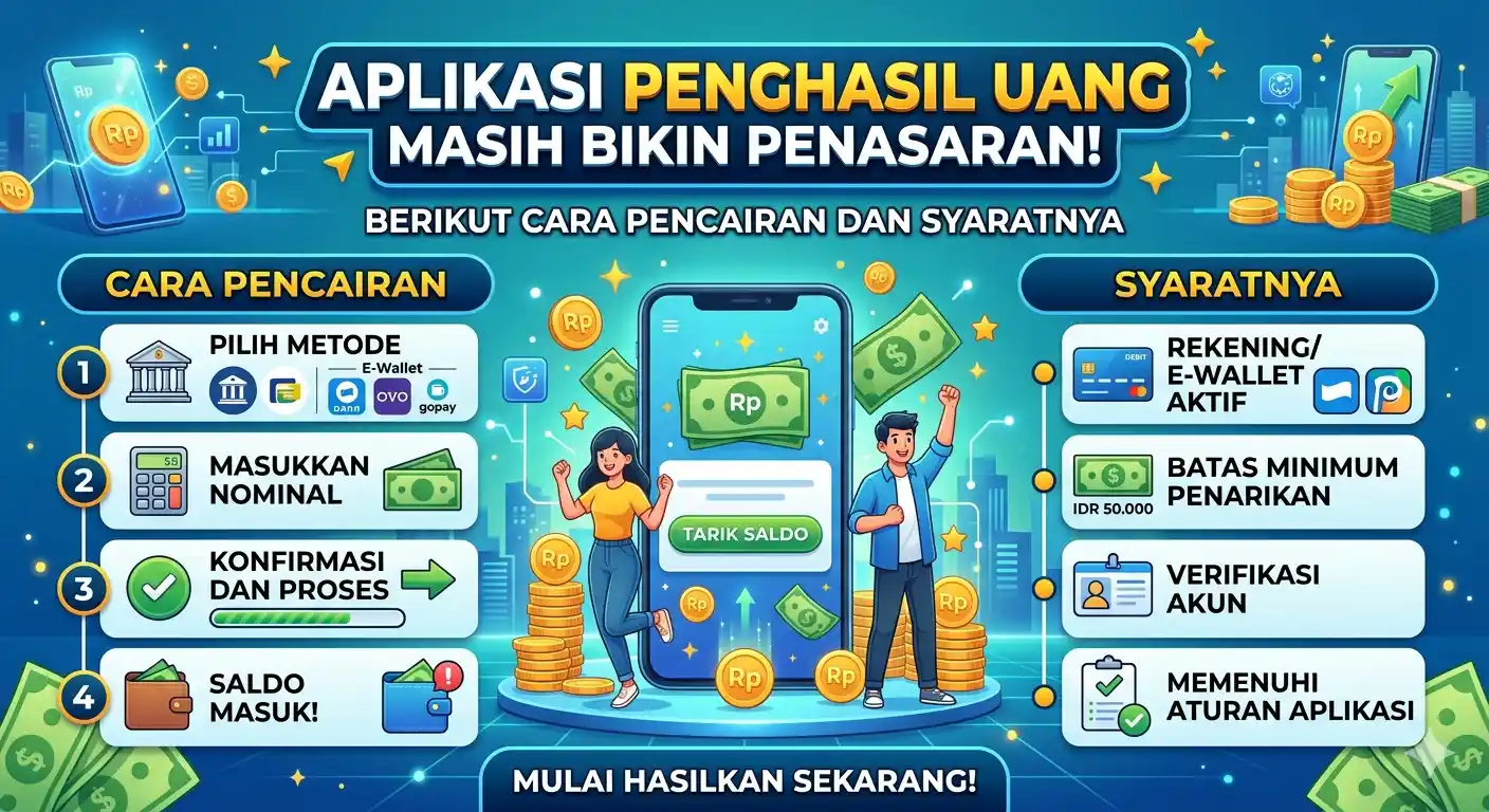 Aplikasi Penghasil Uang Masih Bikin Penasaran, Berikut Cara Pencairan dan Syaratnya